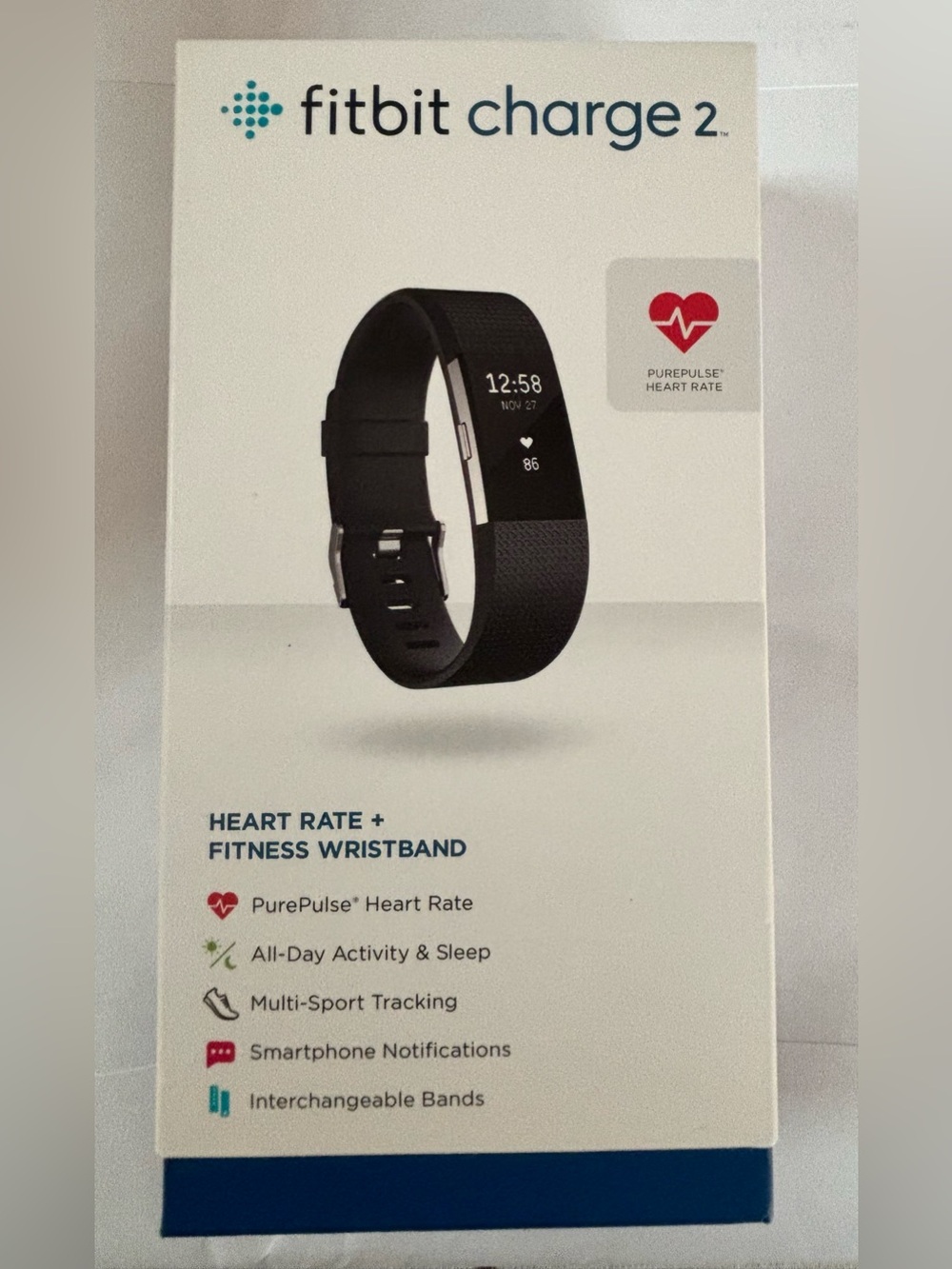 Fitbit Charge 2 Smart Heart Rate Fitness Tracker - Black